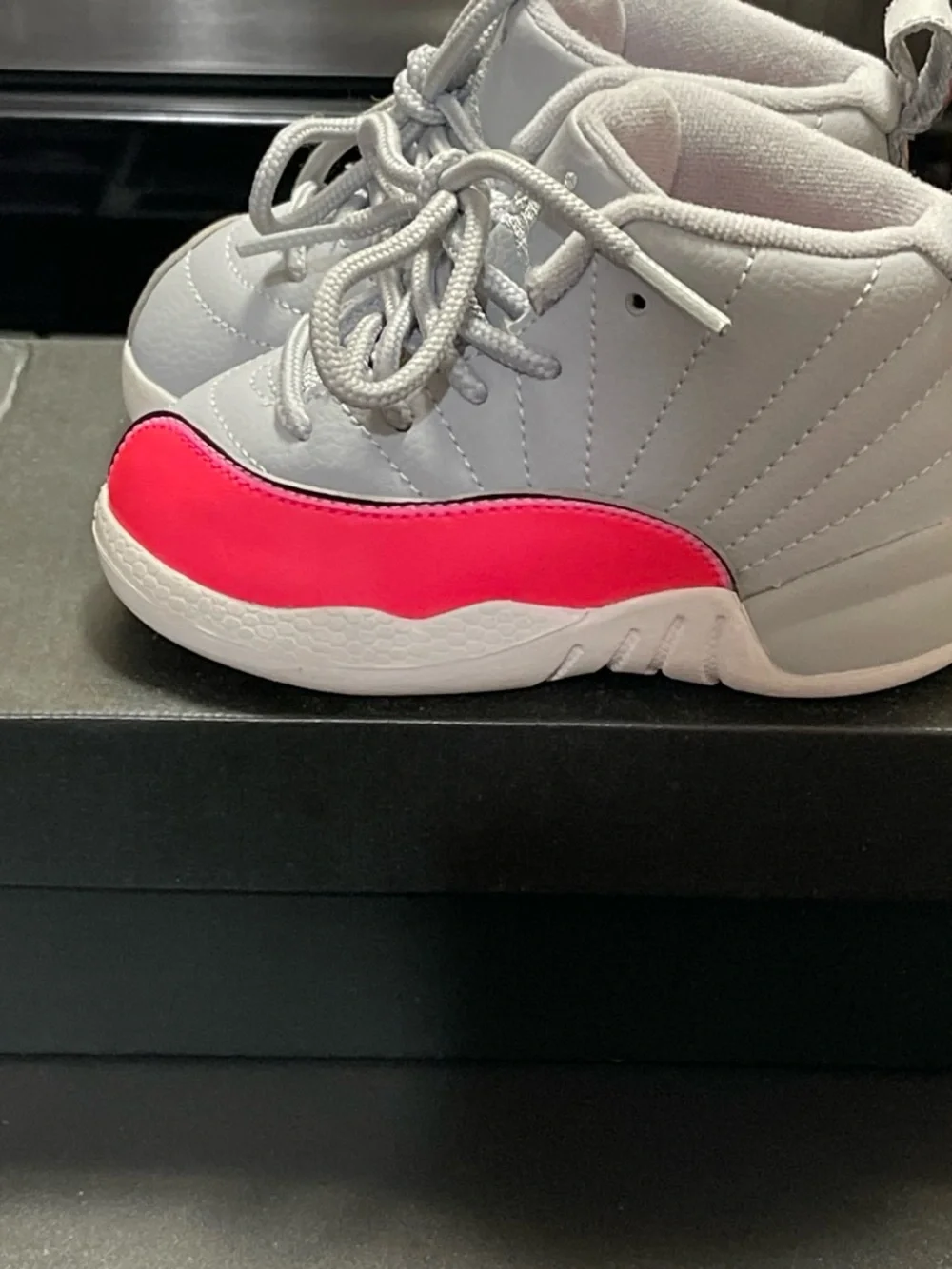 Jordan Kids Sneakers in Grey and Hot Pink
